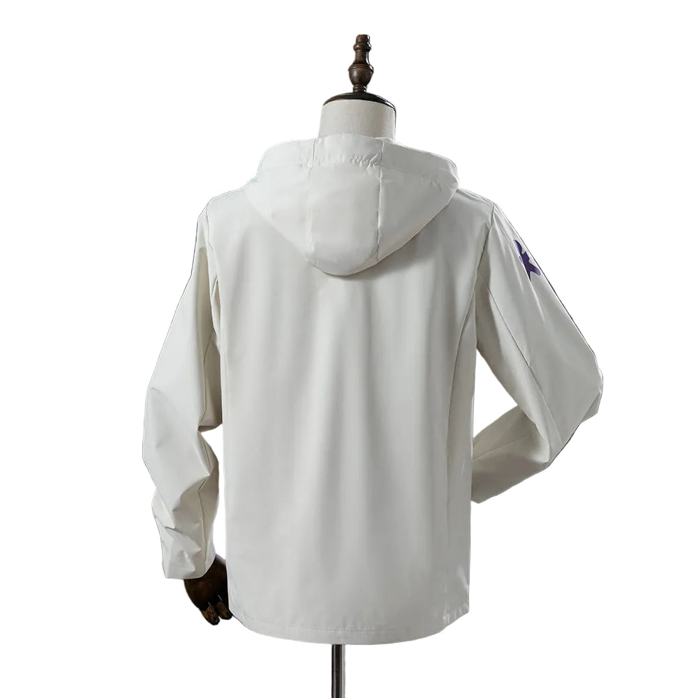 Brazil Football Team White Windbreaker Jacket