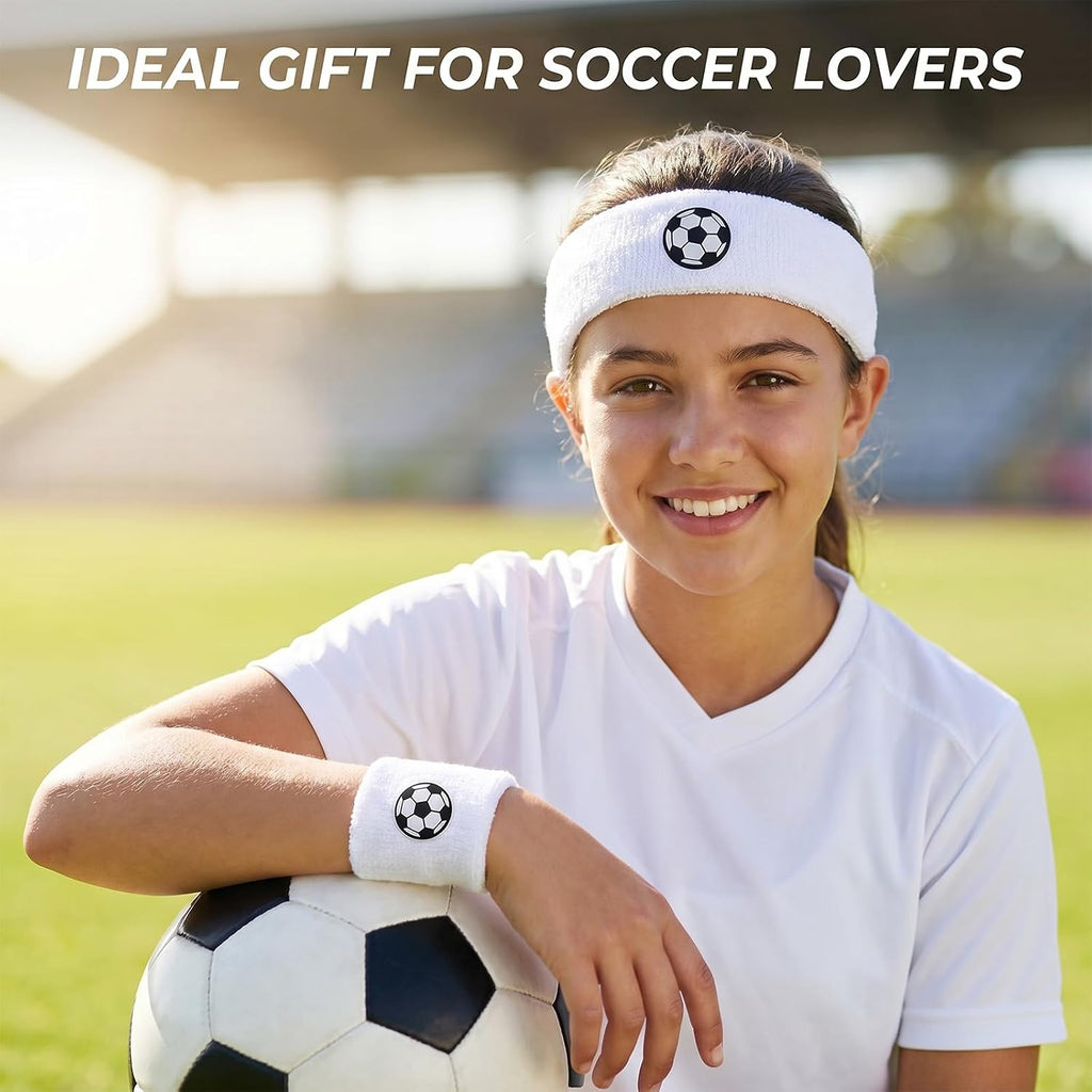 Sports Sweatband Headband Set