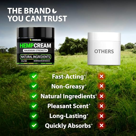 Natural Hemp Recovery Cream (2-Pack)