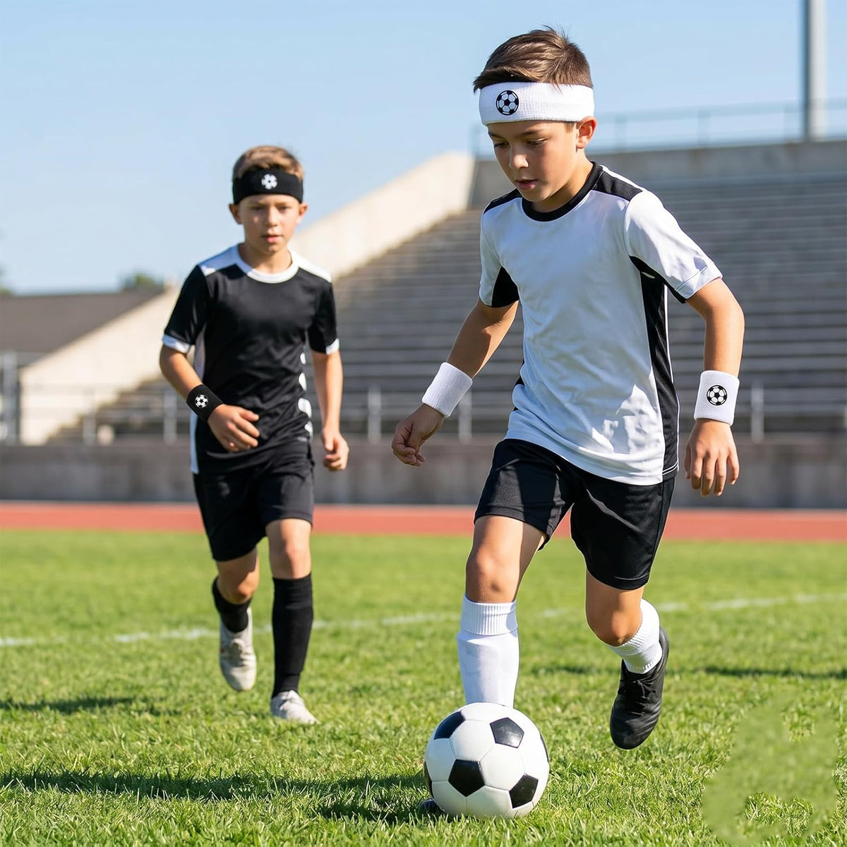 Sports Sweatband Headband Set