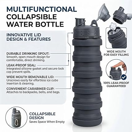 Collapsible Sports Water Bottle
