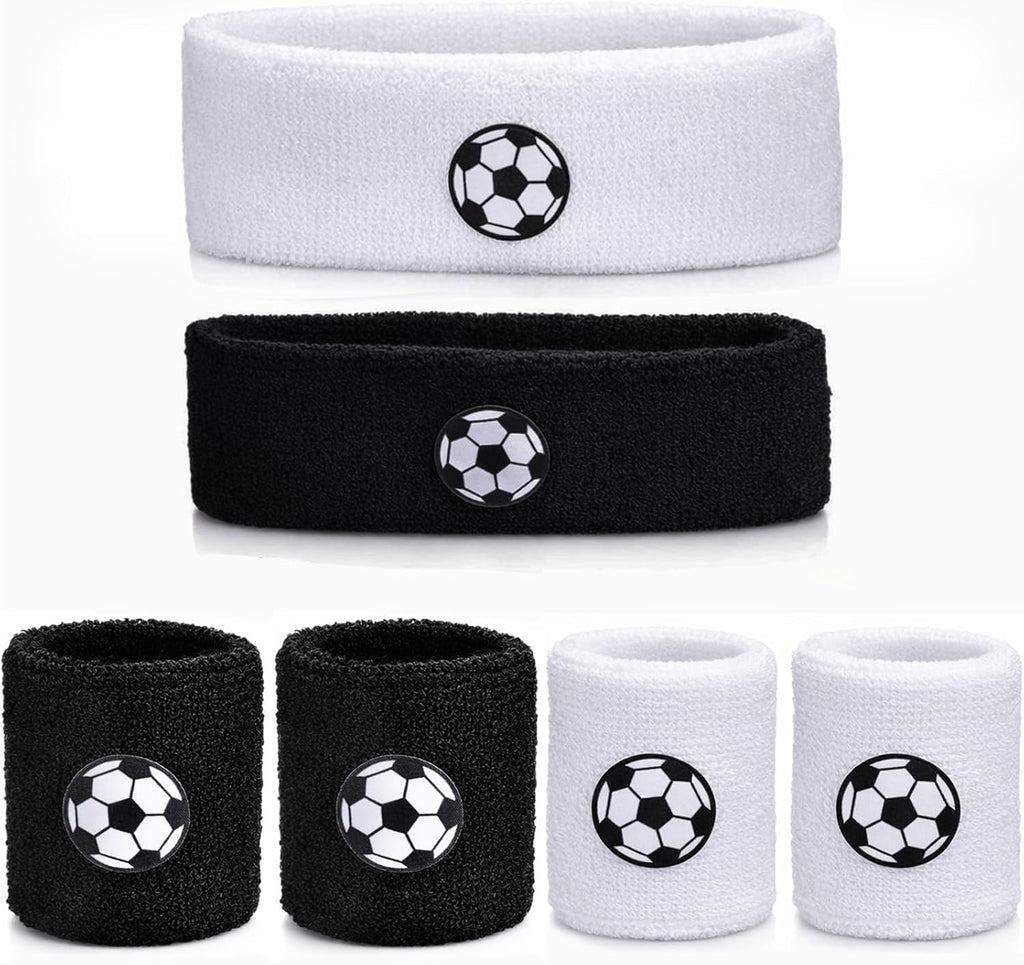 Sports Sweatband Headband Set
