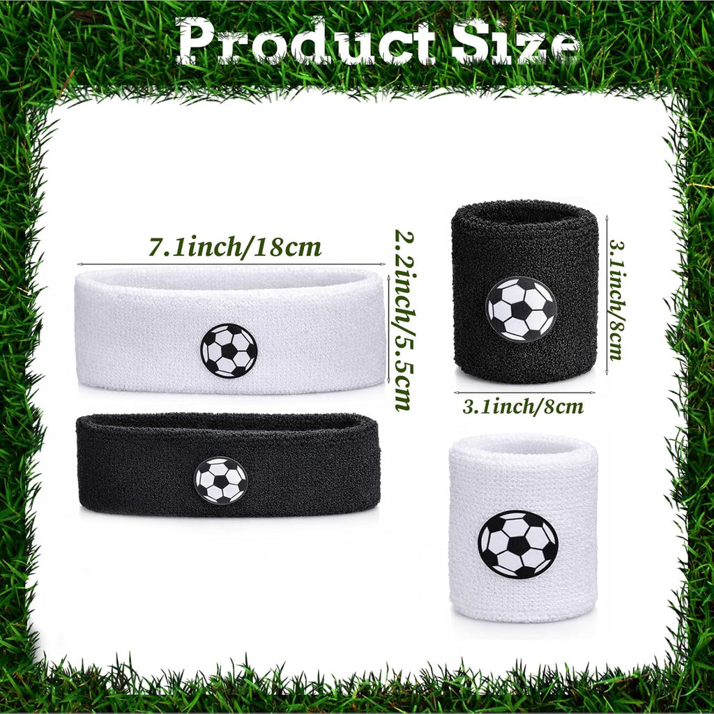 Sports Sweatband Headband Set