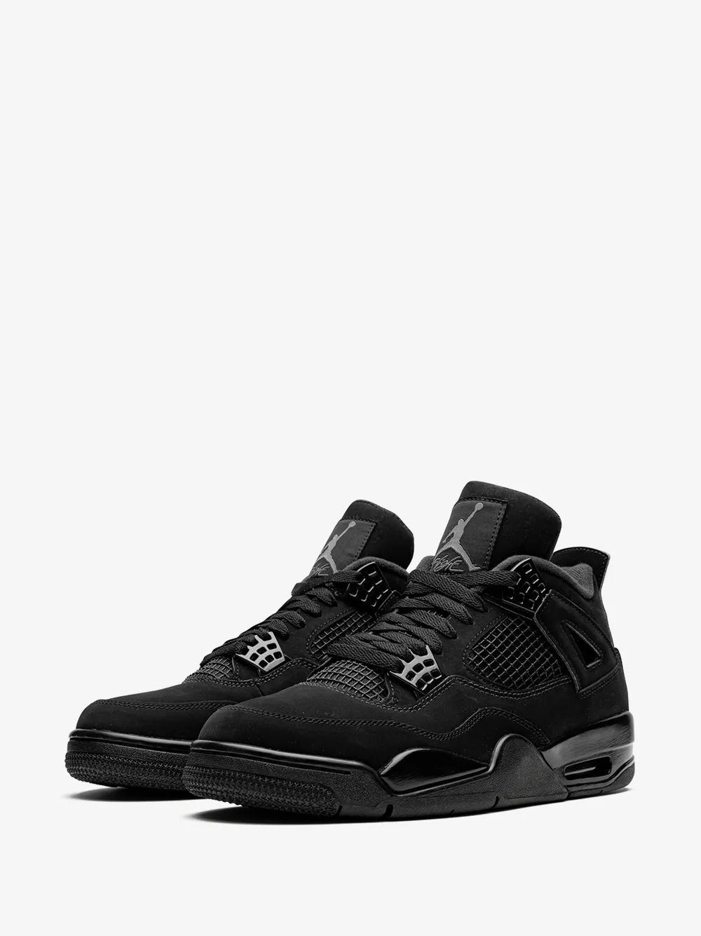 Air Jordan 4 Retro — Black Cat Black Man Shoes