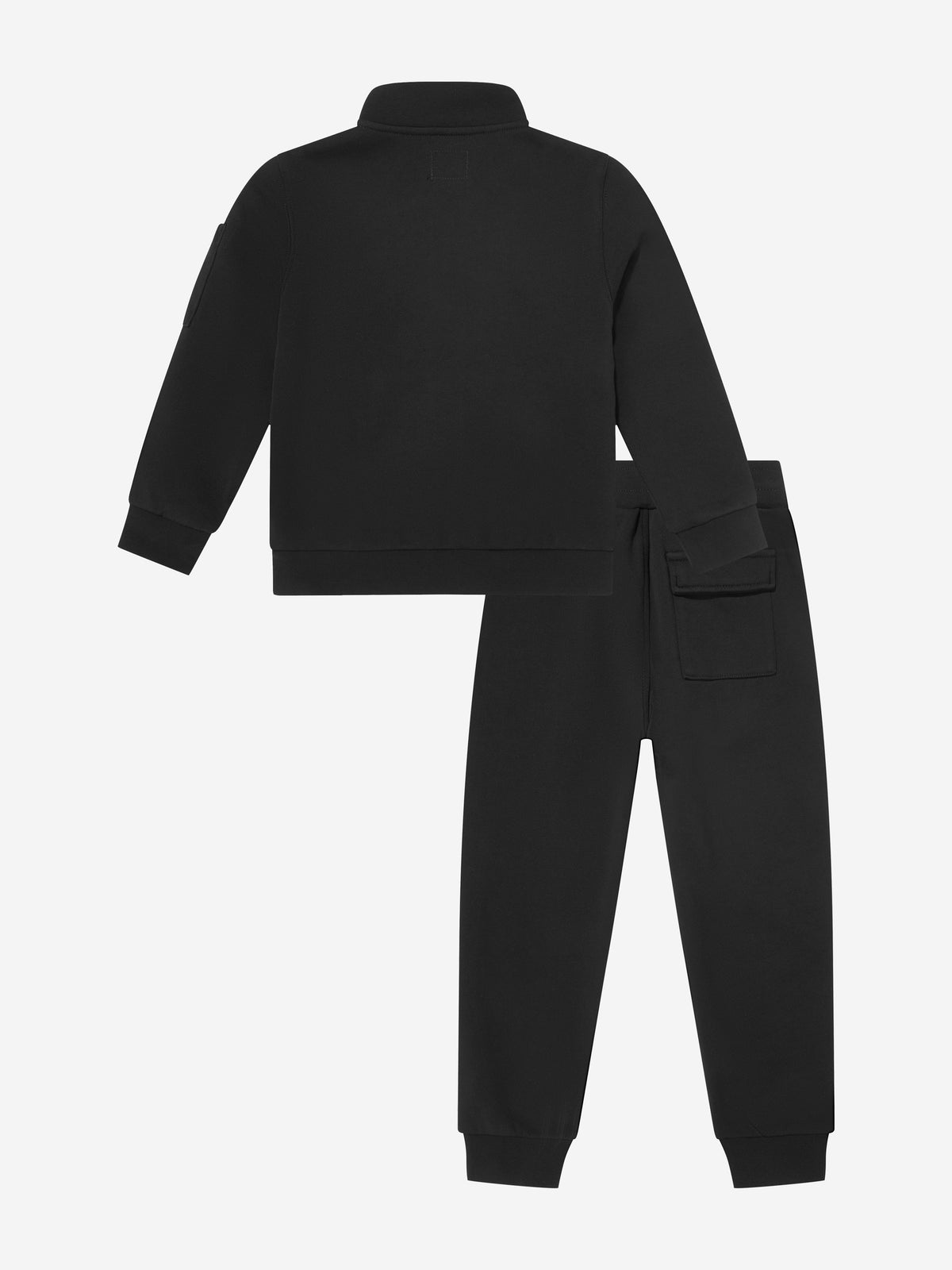 C.P. Company Diagonal Fleece Tracksuit — Black