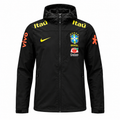 Brazil White Hooded Jacket