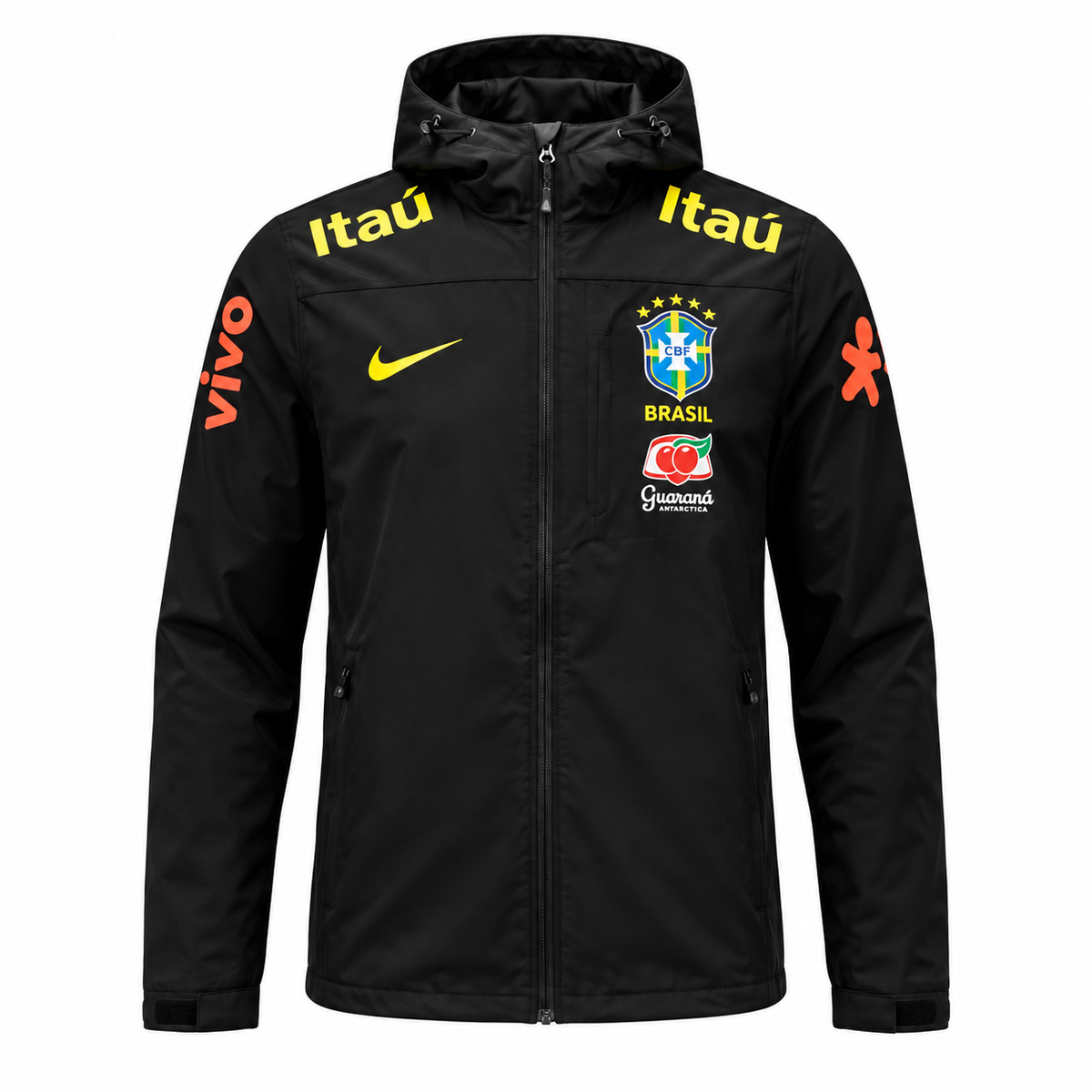 Brazil White Hooded Jacket