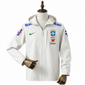 Brazil Football Team White Windbreaker Jacket