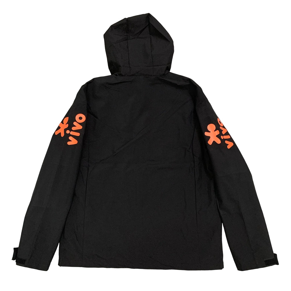Brazil Black Hooded Jacket
