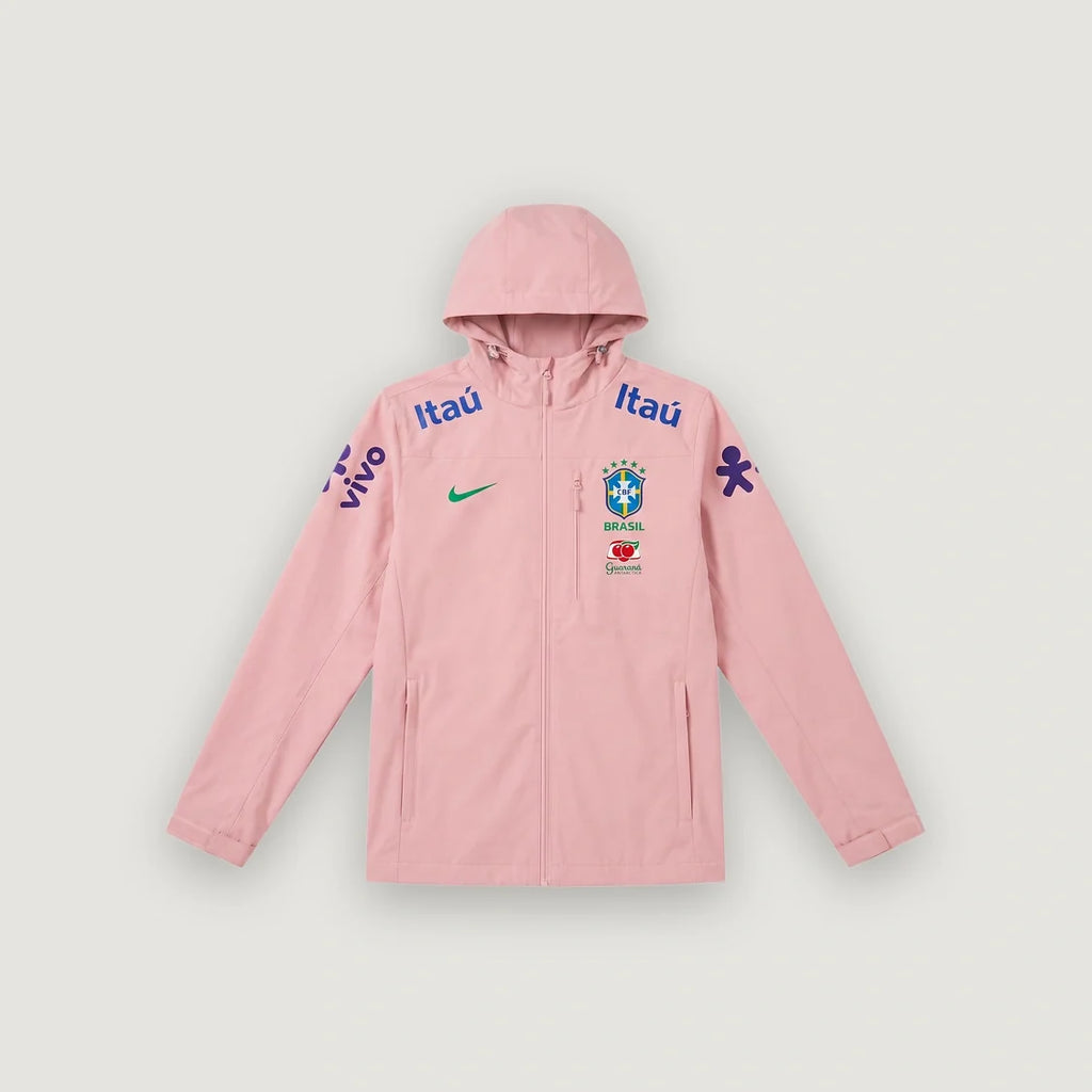 Brazil pink Hooded Jacket