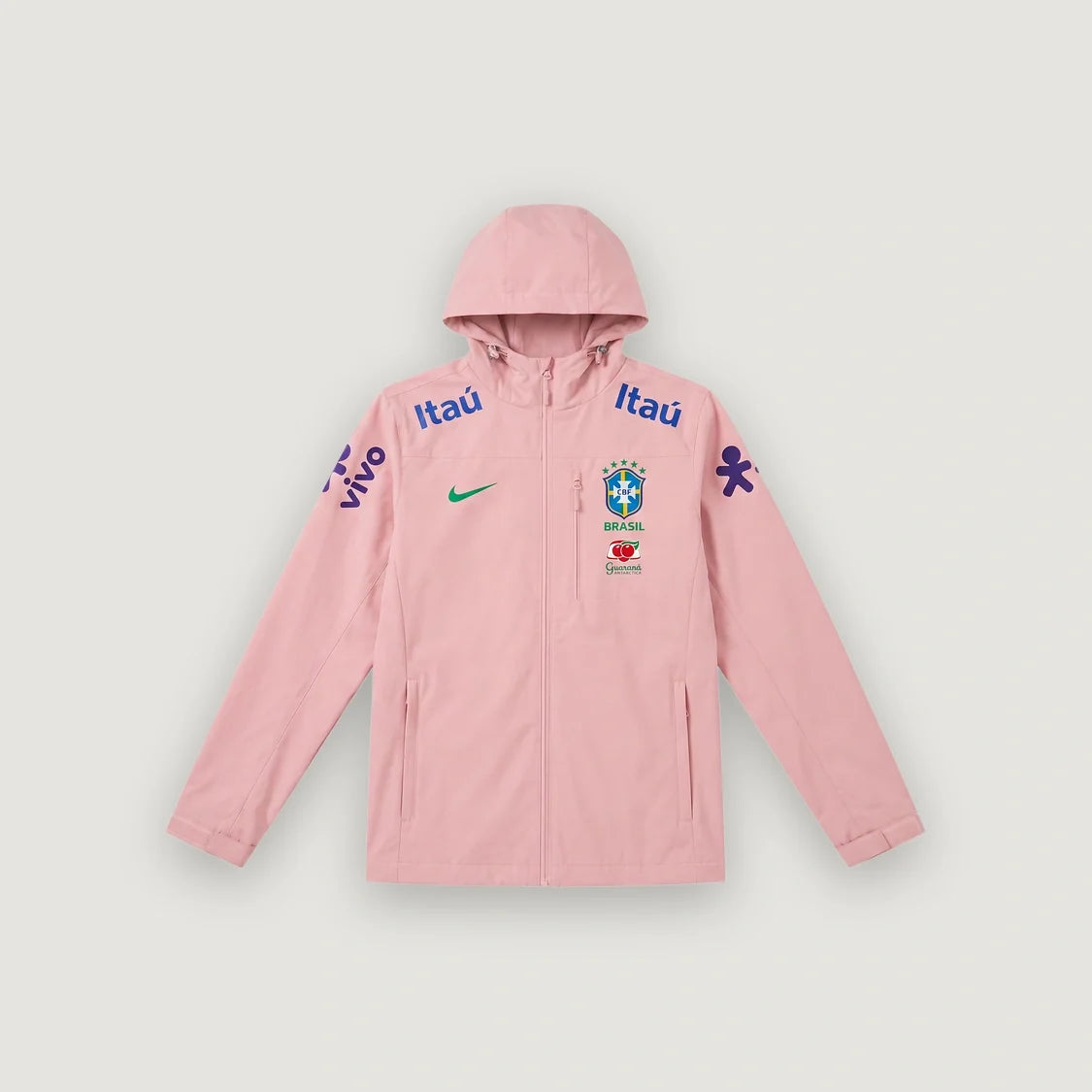 Brazil pink Hooded Jacket