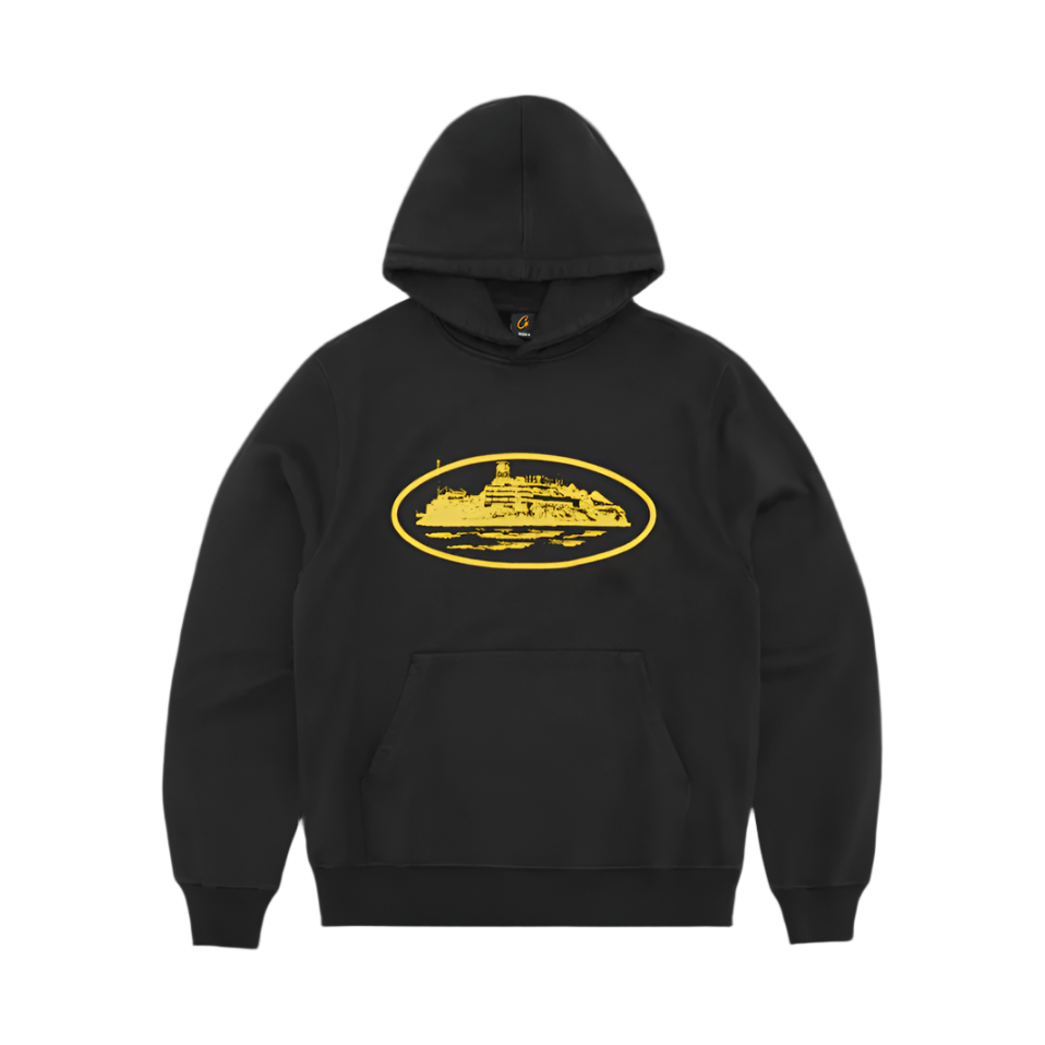 Corteiz Alcatraz Tracksuit — Men Black / Yellow