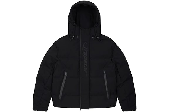 Trapstar Hyperdrive Hooded Puffer — Black Man Clothing