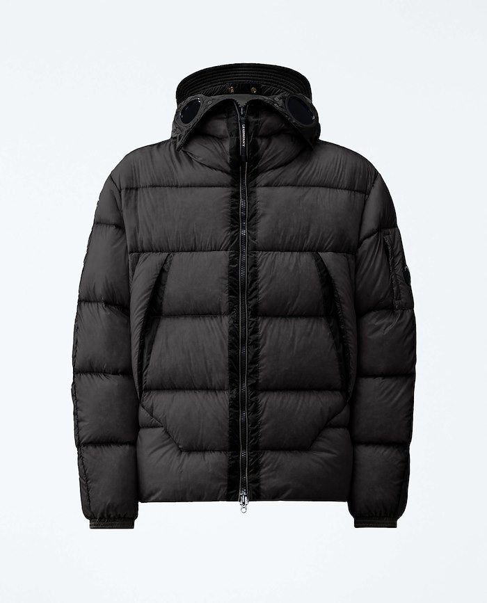 C.P. Company Lens Down Jacket  Puffer — Black Man Clothing