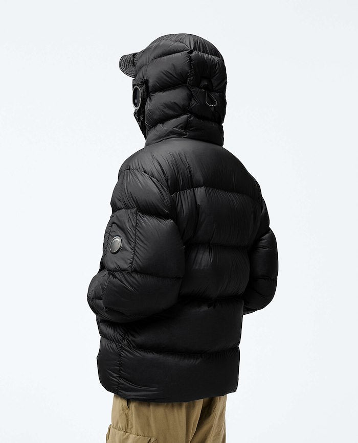 C.P. Company Lens Down Jacket  Puffer — Black Man Clothing
