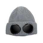 Bonnet à lunettes C.P. Company - Bonnet garçon gris anthracite