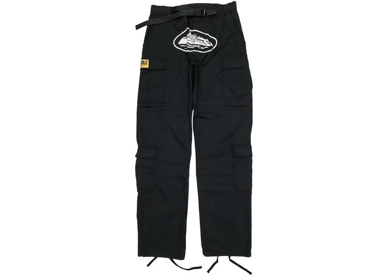 Corteiz Guerilla Heavyweight Cargo - Black Men pants