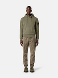 Stone Island Hooded Sweatshirt- Olive Green Men Sweatshirt