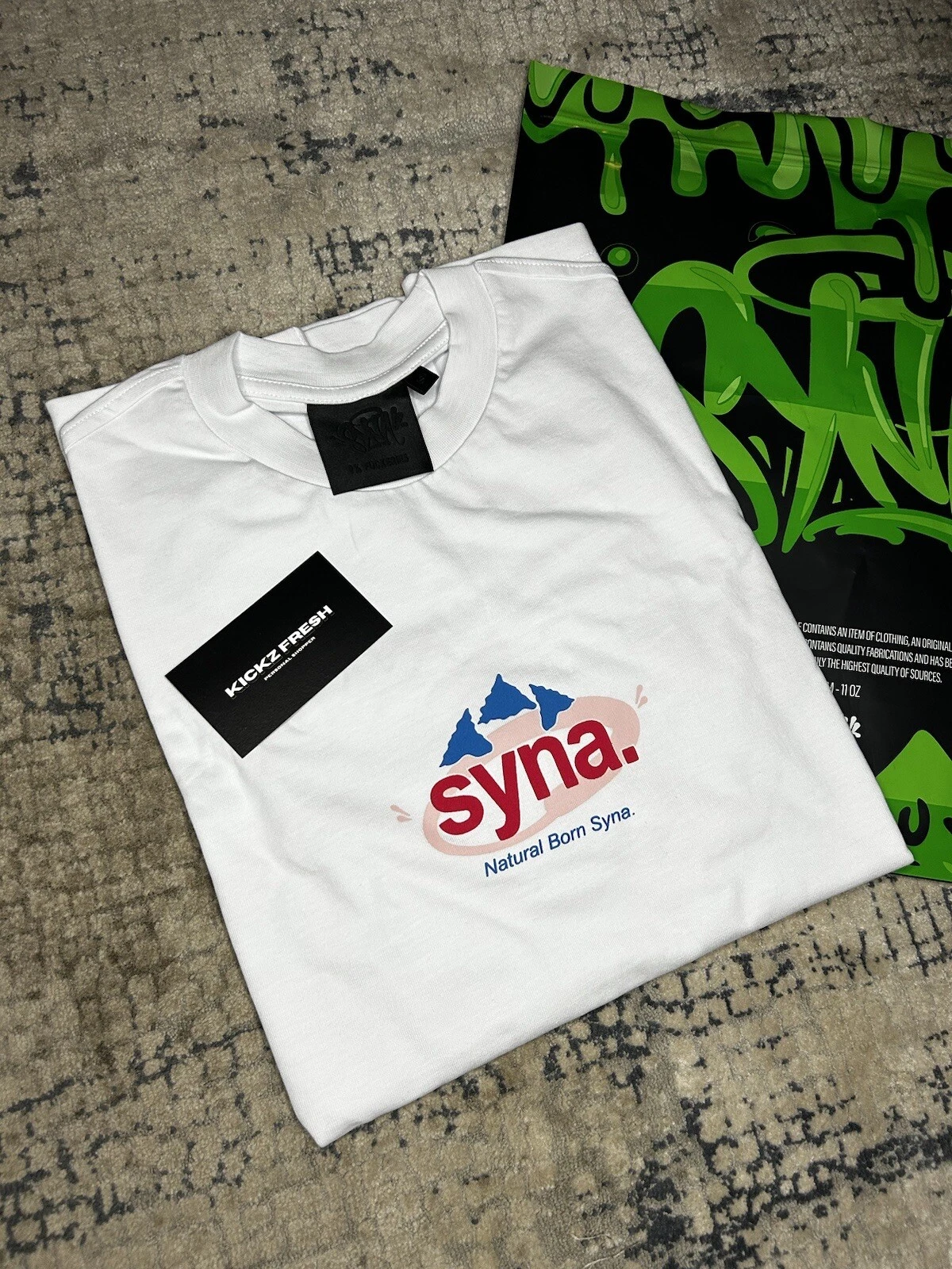 Syna World Graphic Logo T-Shirt- White Mens T-Shirt