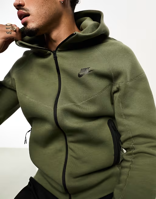 Nike Tech Fleece Tracksuit Khaki / Olive Men Hoodies