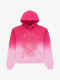 Sp5der Web Logo Hoodie -Pink Men  Hoodies