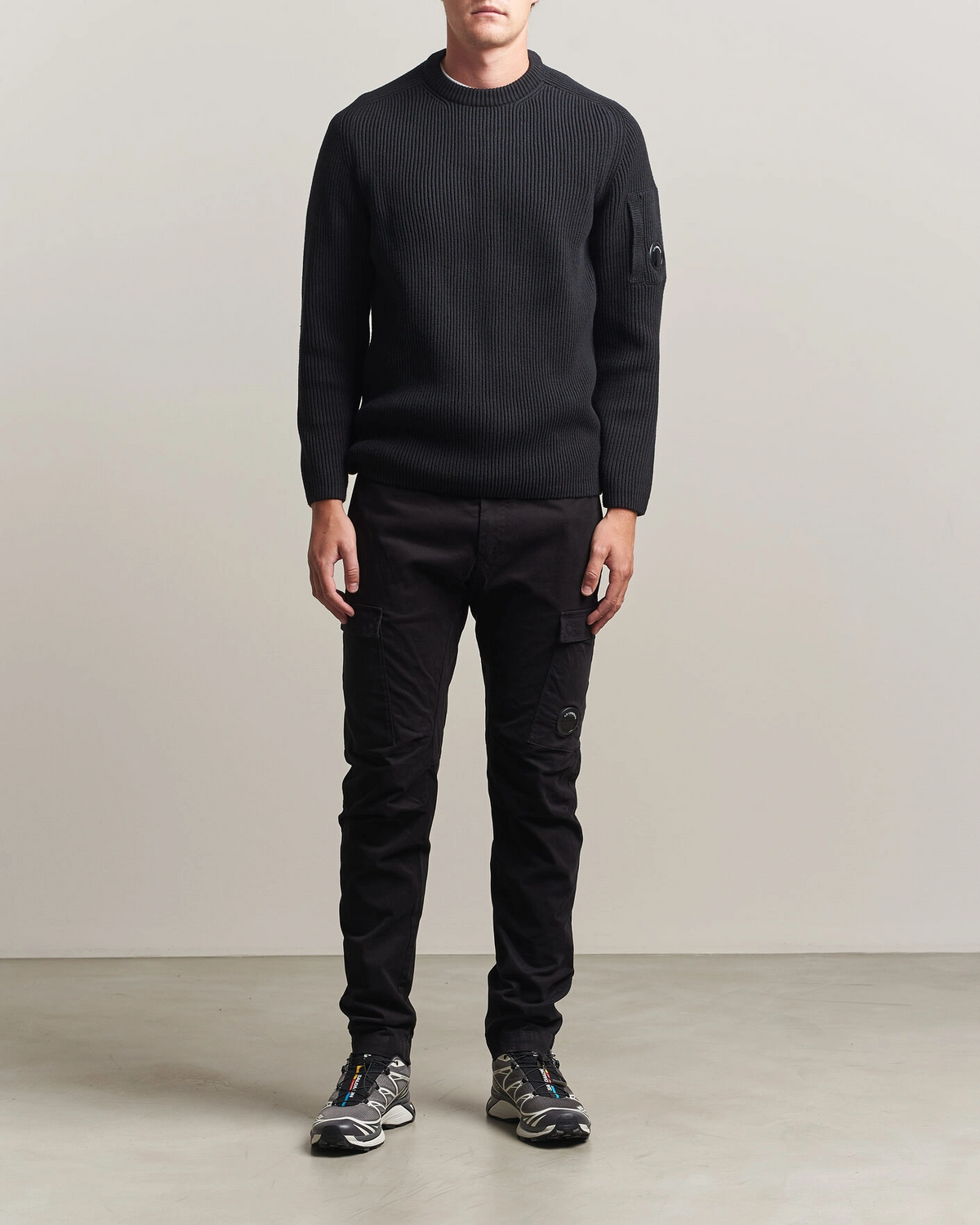 C.P. Company Lens Pocket Cargo-Black Men Pants