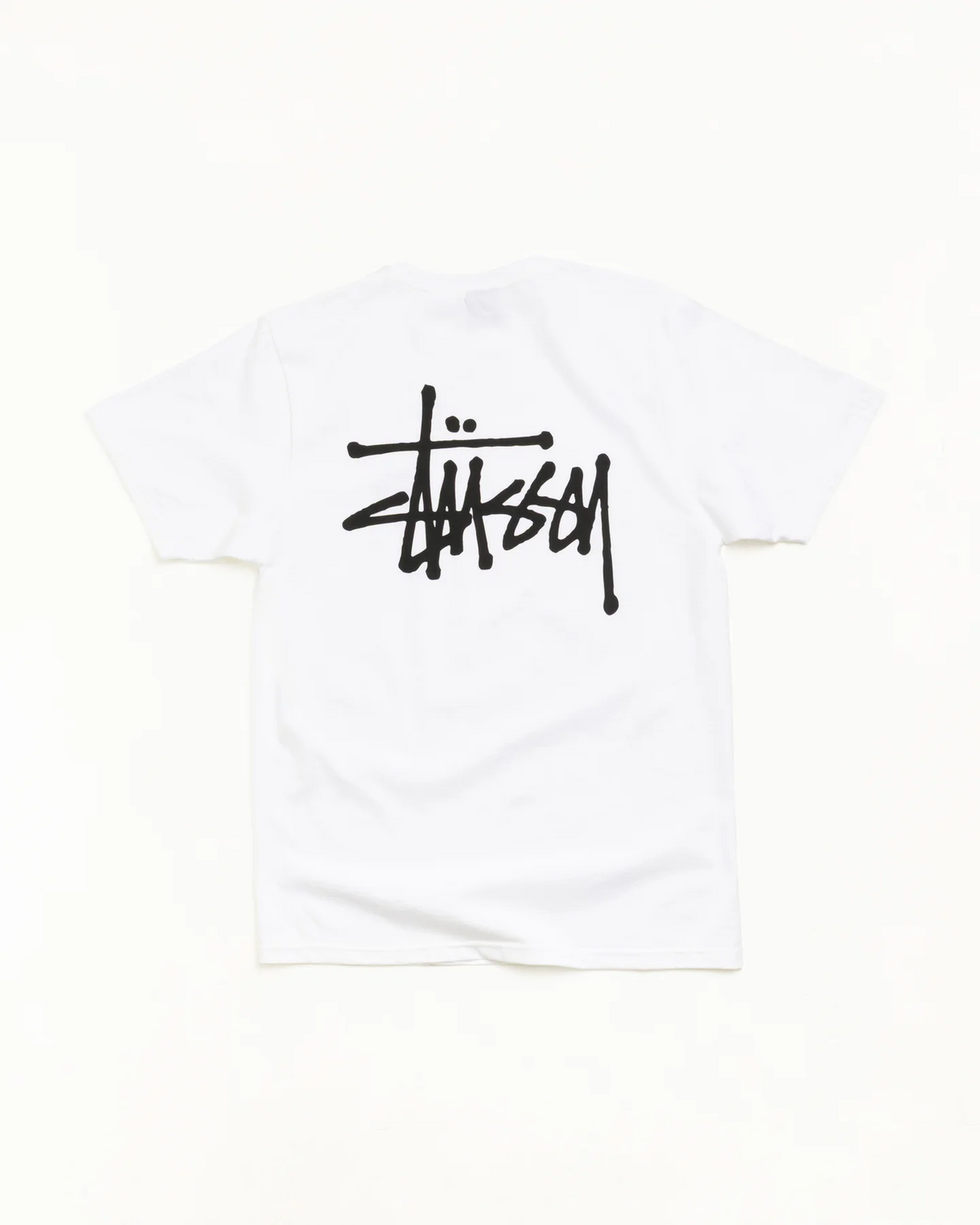 Stüssy Basic Logo T-Shirt- White Mens shirt