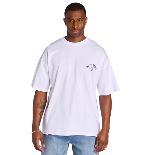 Stone Island Compass Patch T-Shirt -White Mens  T-Shirt