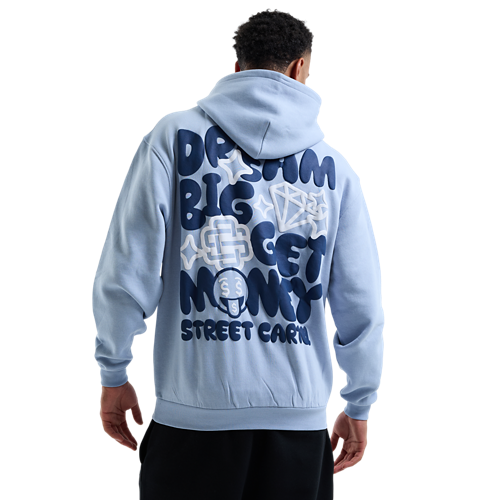 Stüssy Stock Logo Zip Hoodie- Navy Men Hoodies