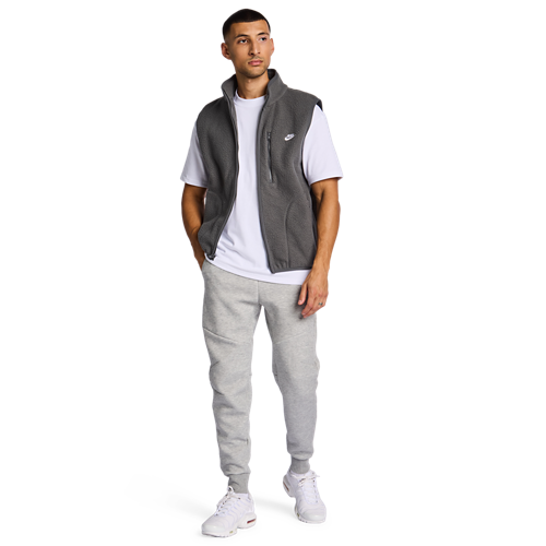 Nike Tech Fleece Joggers- Heather Grey Men Pants