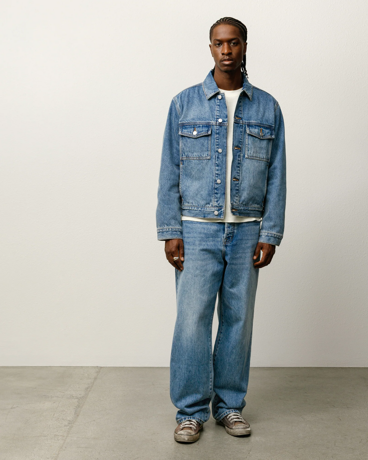 Stüssy Big Ol’ Jeans -Washed Denim Men pants