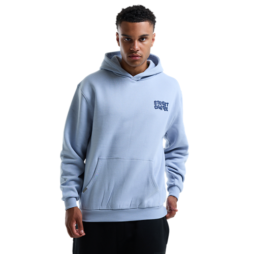 Stüssy Stock Logo Zip Hoodie- Navy Men Hoodies