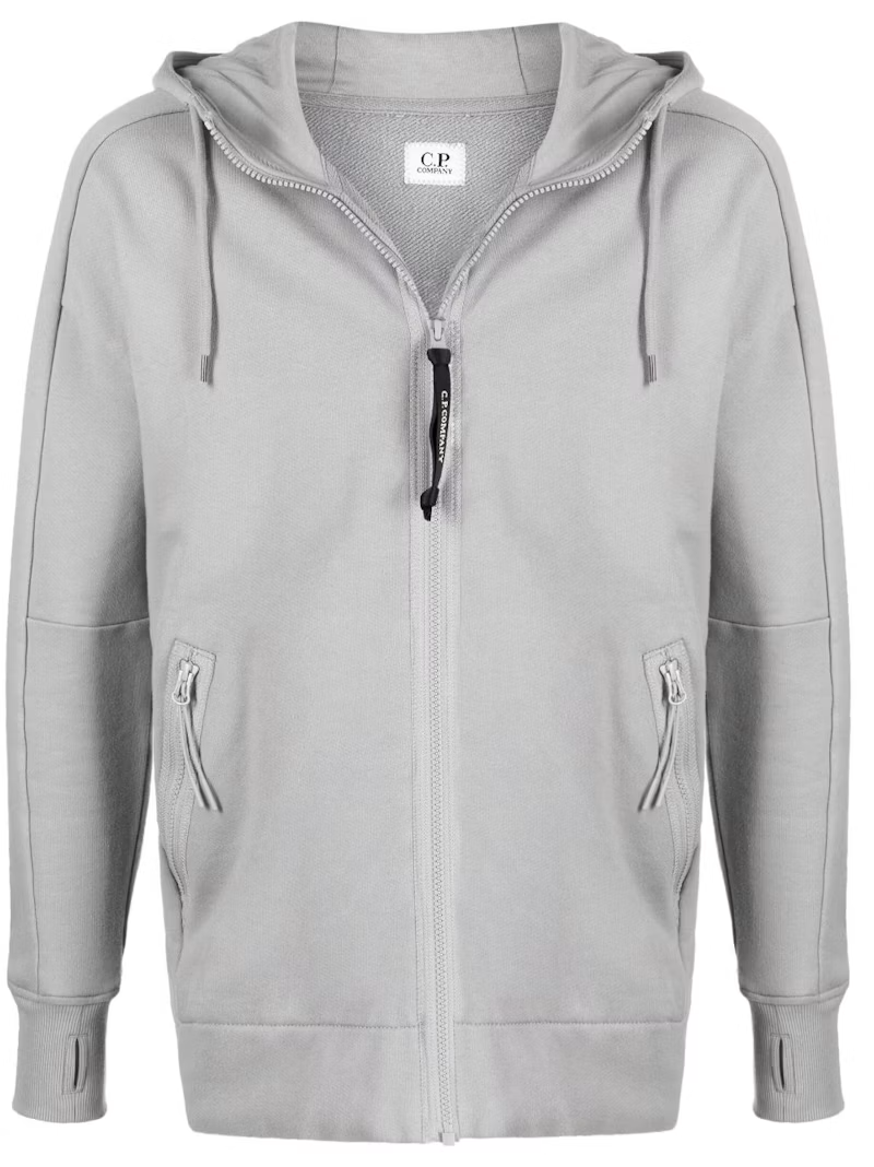 C.P. Company Lens Crewneck - Pearl Grey Men Hoodie