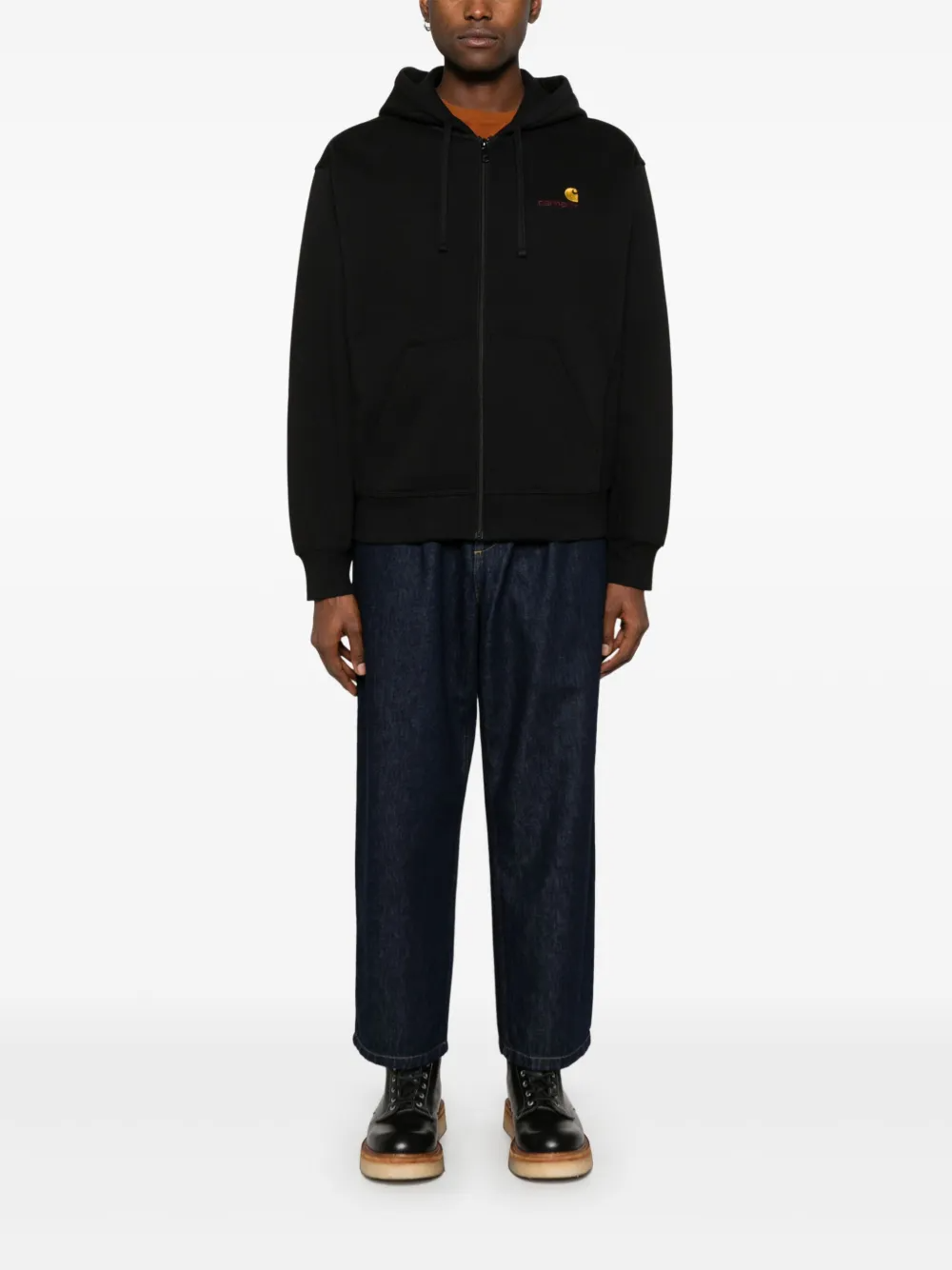 Carhartt WIP American Script Hoodie- Black Men Hoodie