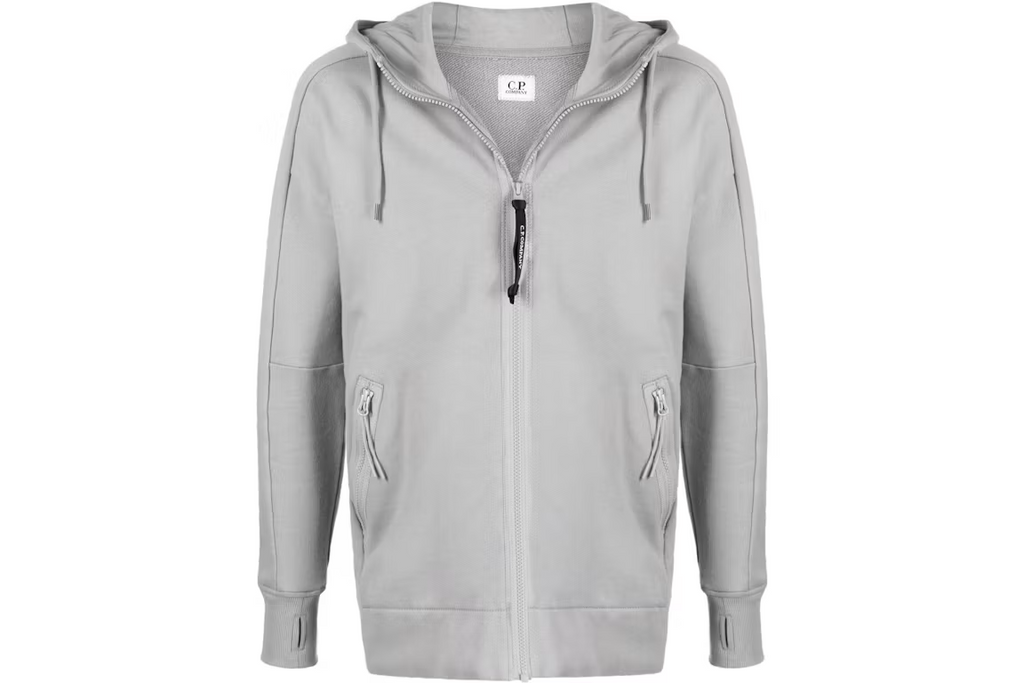 C.P. Company Lens Crewneck - Pearl Grey Men Hoodie