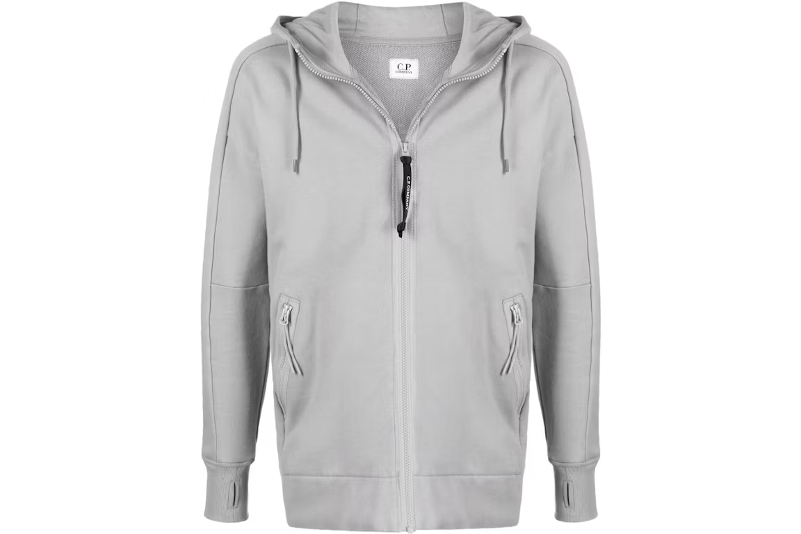 C.P. Company Lens Crewneck - Pearl Grey Men Hoodie