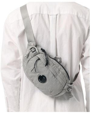 C.P. Company Lens Shoulder Bag - Dark Denim / Grey Crossbody Backpack