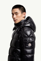 Doudoune Moncler Maya — Vêtement homme noir brillant