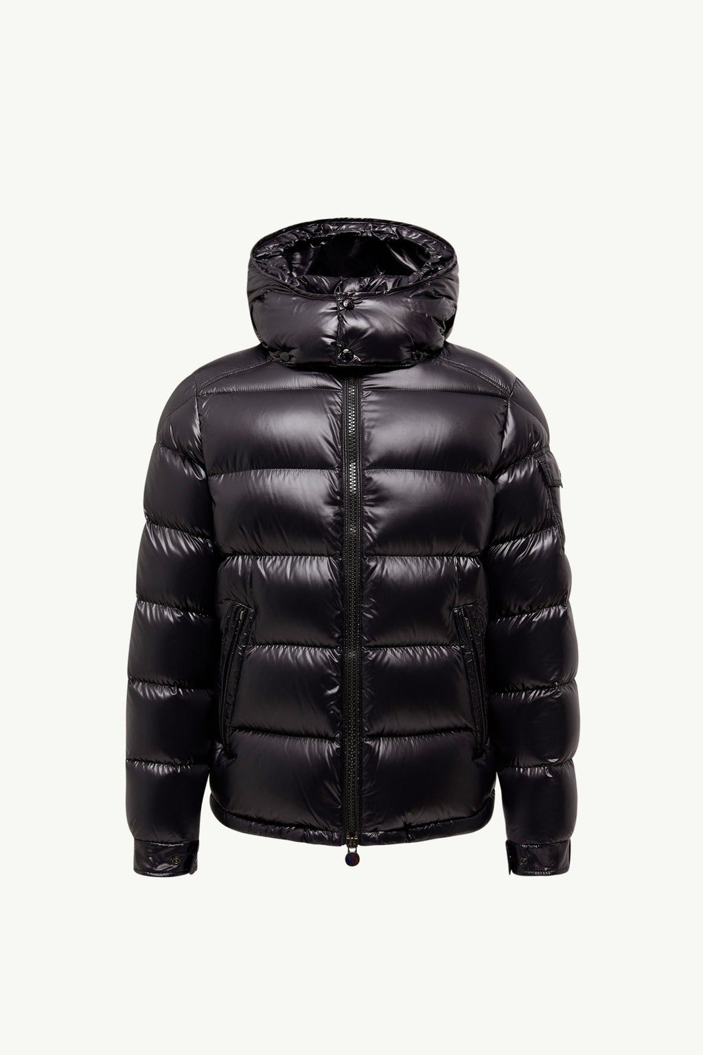 Moncler Maya Down Jacket — Glossy Black Man Clothing