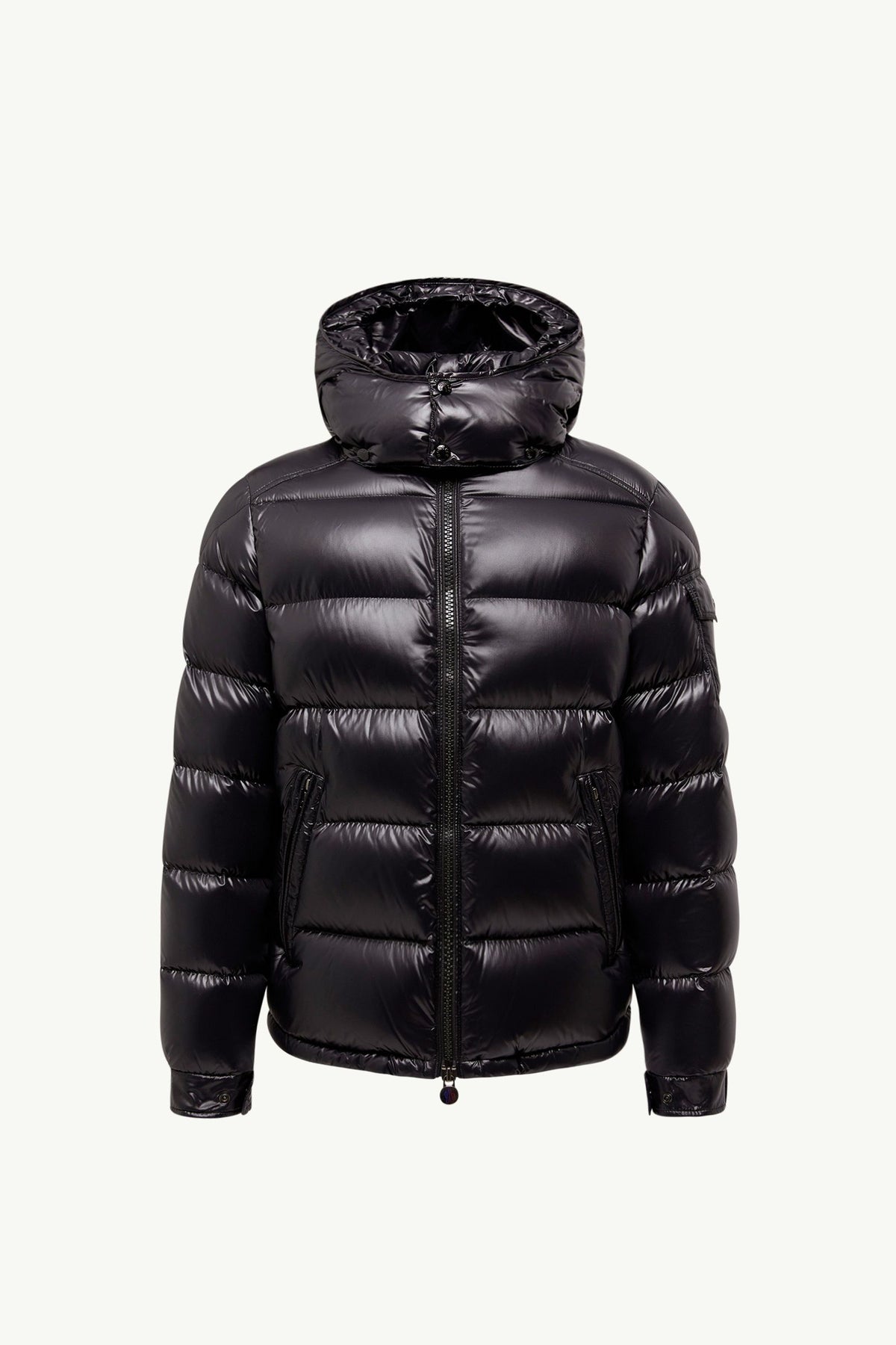 Moncler Maya Down Jacket — Glossy Black Man Clothing