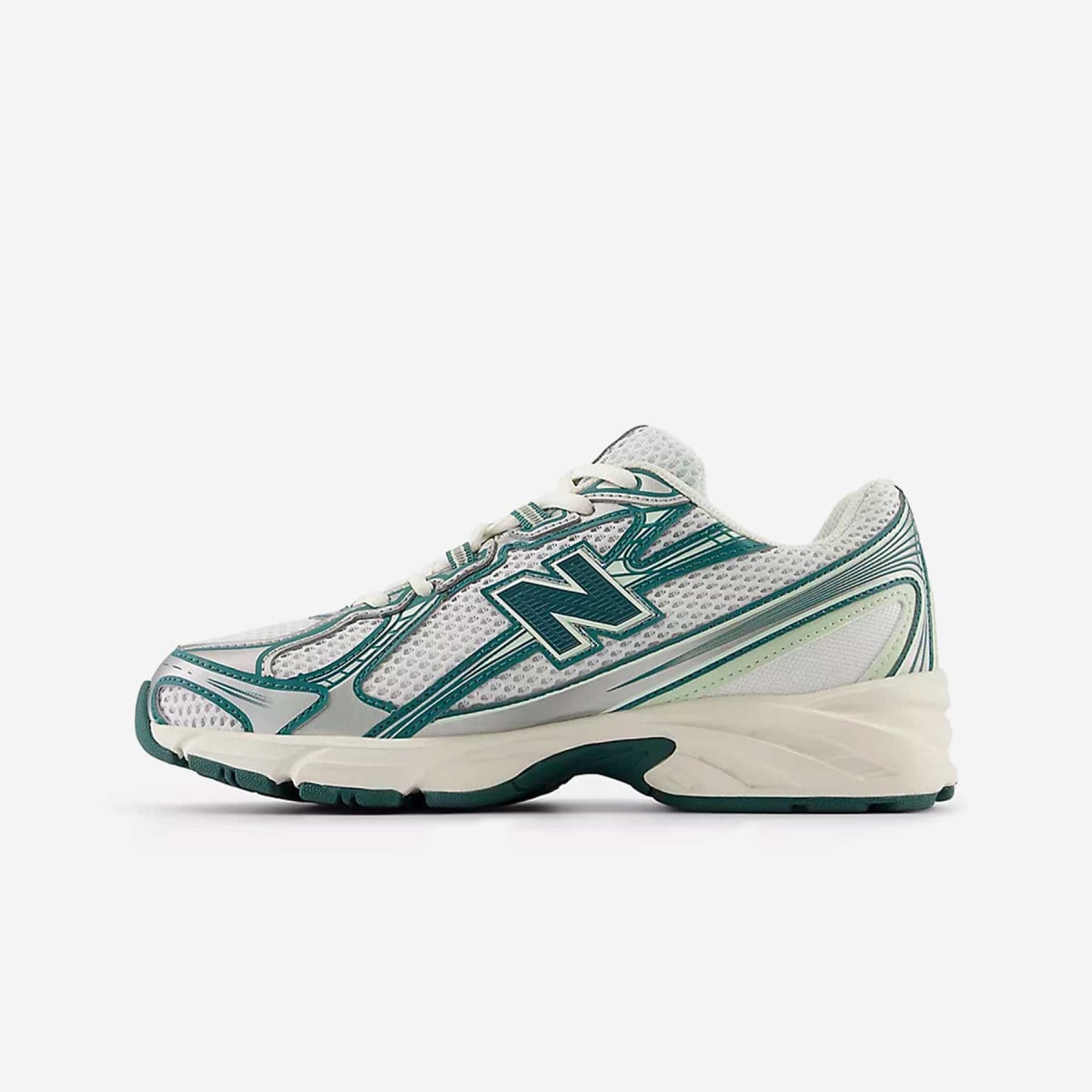 New Balance 740 - White / Marsh Green