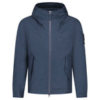 Veste à capuche Stone Island Soft Shell-R — Vêtements homme bleu marine